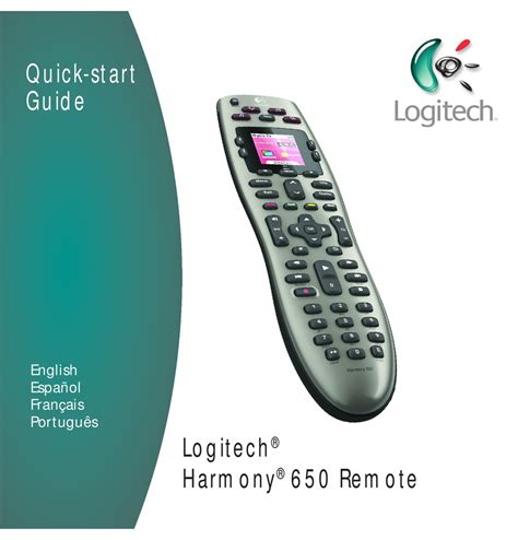 logitech harmony 650 remote control manual pdf manual